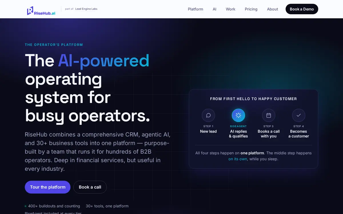 RiseHub.ai website